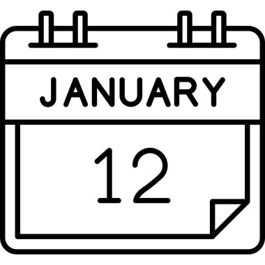 Takvim işareti simge vektör çizim