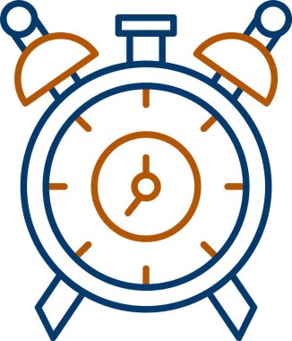 Web Kullanımı için Saat Simgesi, Basit Vektör İllüstrasyonu