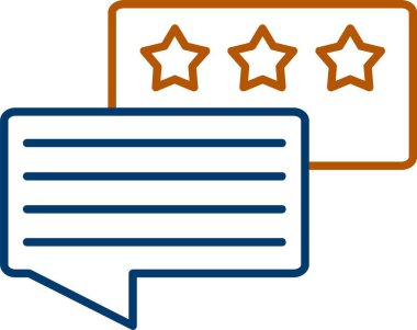 Web Kullanımı için Müşteri Geribildirim Simgesi, Basit Vektör İllüstrasyonu