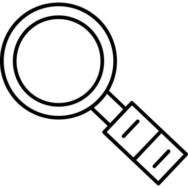 Büyüteç simgesi. vektör illüstrasyonu