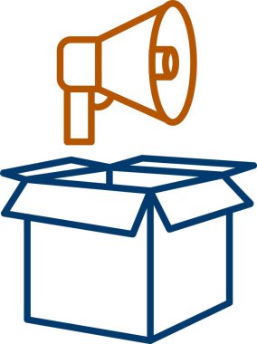 Web Kullanımı için Pazarlama Simgesi, Basit Vektör İllüstrasyonu