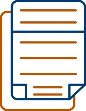 Web Kullanımı için Dosya Simgesi, Basit Vektör İllüstrasyonu