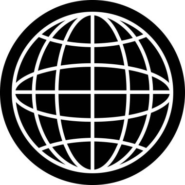 dünya düz vektör simgesi