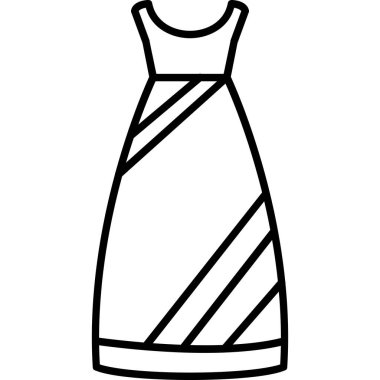 Elbise. Web simgesi basit illüstrasyon