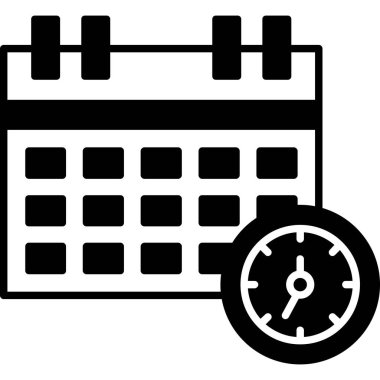 Dolu takvim tarihi simgesi - taslak biçimi