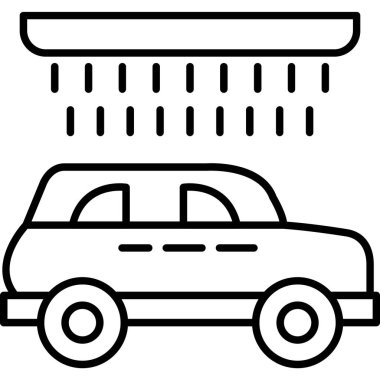 - Araba. Web simgesi basit illüstrasyon