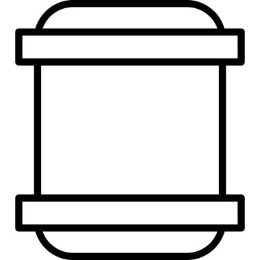 kahve içecek içecek ikonu ana hatlarıyla