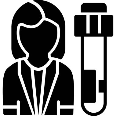 Kamera ve akıllı telefon simgesine sahip basit stil izole vektör illüstrasyonunda bir kadın