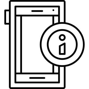 Akıllı telefon. Web simgesi basit illüstrasyon