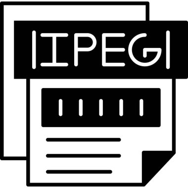 dosya biçimi simgesi, vektör illüstrasyonu