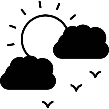 Bulut. Web simgesi basit illüstrasyon