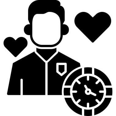 kalp aşkı erkek simgesi