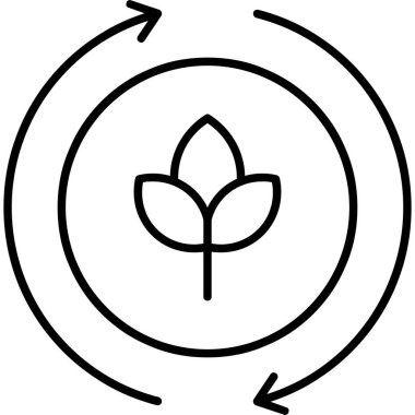 Beyaz arkaplanda yaprak simgesi, vektör illüstrasyon tasarımı