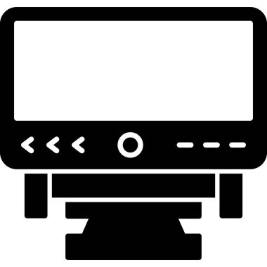 bilgisayar masaüstü aygıtı simgesi katı biçiminde