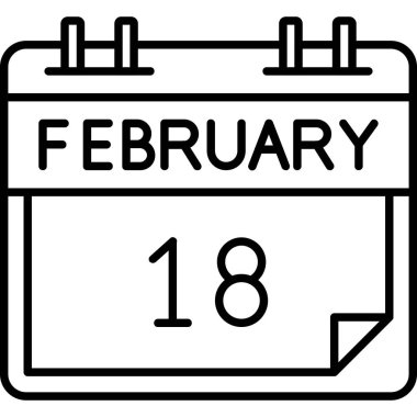 11 Şubat tarih simgesi