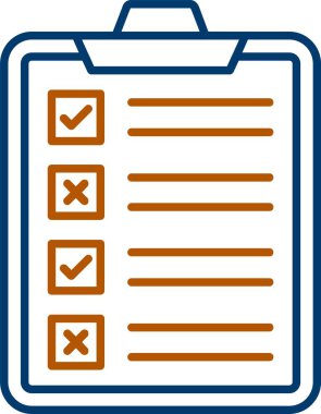 Web Kullanımı için Anket Simgesi, Basit Vektör İllüstrasyonu