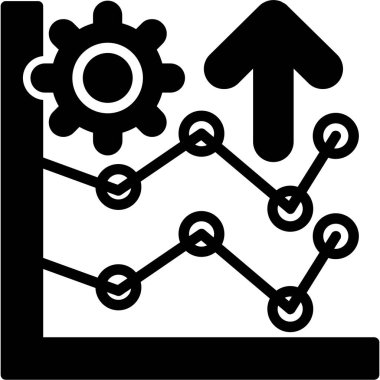 İş ve finans simgesinin vektör illüstrasyonu