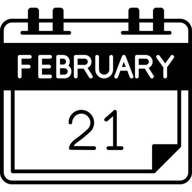 Bir simgenin 2 Şubat 23 tarihli takvimi