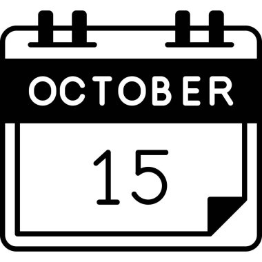 Takvim simgesi vektör illüstrasyonu