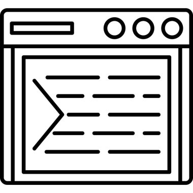 çevrimiçi web simgesi basit illüstrasyon