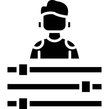 Avatar simgesi, vektör illüstrasyonu