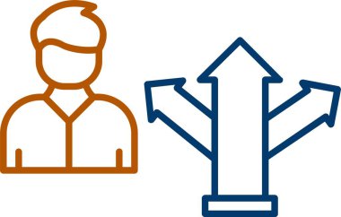 Web Kullanımı için yön Simgesi, Basit Vektör İllüstrasyonu