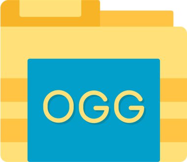 dosya biçimi simgesi, vektör illüstrasyonu