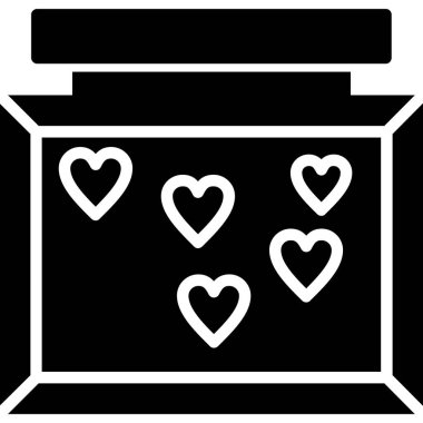 aşk kutusu vektör simgesi