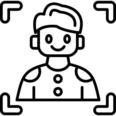 avatar. Web simgesi basit illüstrasyon