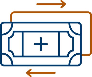 Web Kullanımı için Fon Simgesi, Basit Vektör İllüstrasyonu