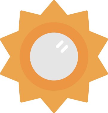 Vektör güneş simgesi illüstrasyonu