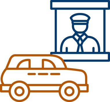 Web Kullanımı için Thru Simgesini Sür, Basit Vektör İllüstrasyonu