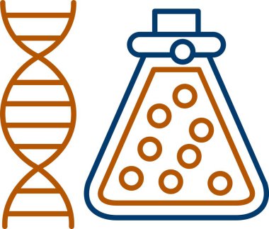 Web Kullanımı için Bilim Simgesi ve Basit Vektör İllüstrasyonu