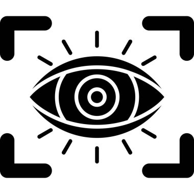 Göz simgesi, basit vektör