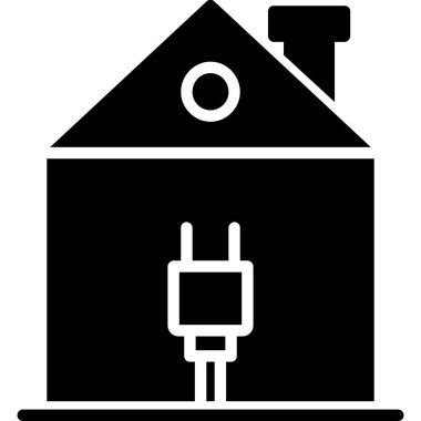 Ev. Web simgesi basit illüstrasyon