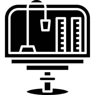 Web kullanımı için basit vektör illüstrasyonu yazıcı vektör simgesi