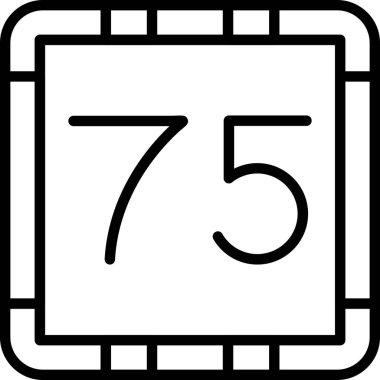 yedi takvim simgesi vektör çizimi tasarımı