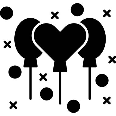 Kalp aşk ikonunu katı bir şekilde sever.