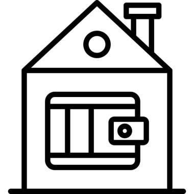 Ev inşa simgesi, anahat stili