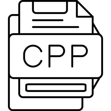 dosya biçimi simgesi, vektör illüstrasyonu