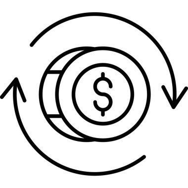 Dolar para simgesi taslak biçiminde