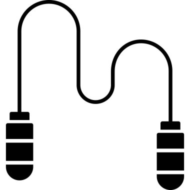 Kablo. Web simgesi basit illüstrasyon