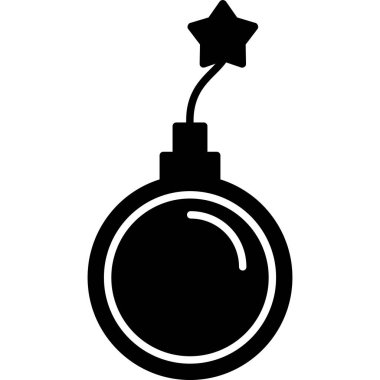 Vektör Noel simgesi. Yeni yıl. Noel balosu