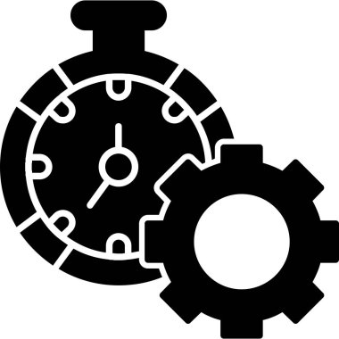 Dişliler. Web simgesi vektör illüstrasyonu