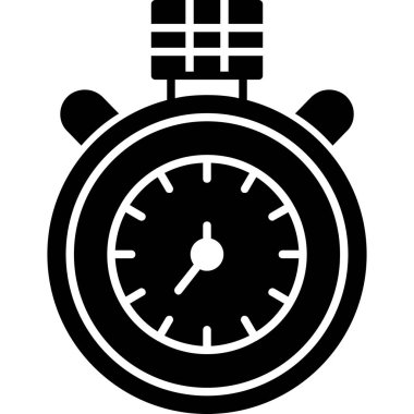 Saat simgesi. Saat vektör simgesi web için basit çizimi