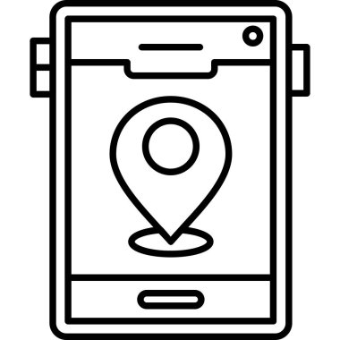 gps navigasyon konumu simgesi