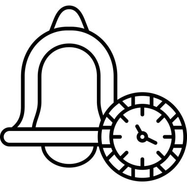 Alarm çanı simgesi, vektör çizimi