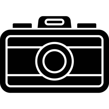 Kamera simgesi, vektör illüstrasyonu