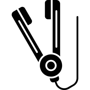 Elektrikli demir ikonu. Ağ için basit elektrik demir vektör simgeleri çizimi