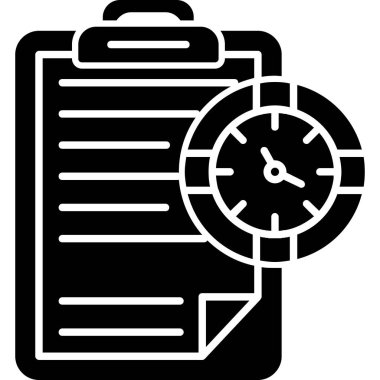 Takvim zamanlama vektör simgesi